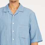 Aloha Shirt - Indigo Cotton/Linen
