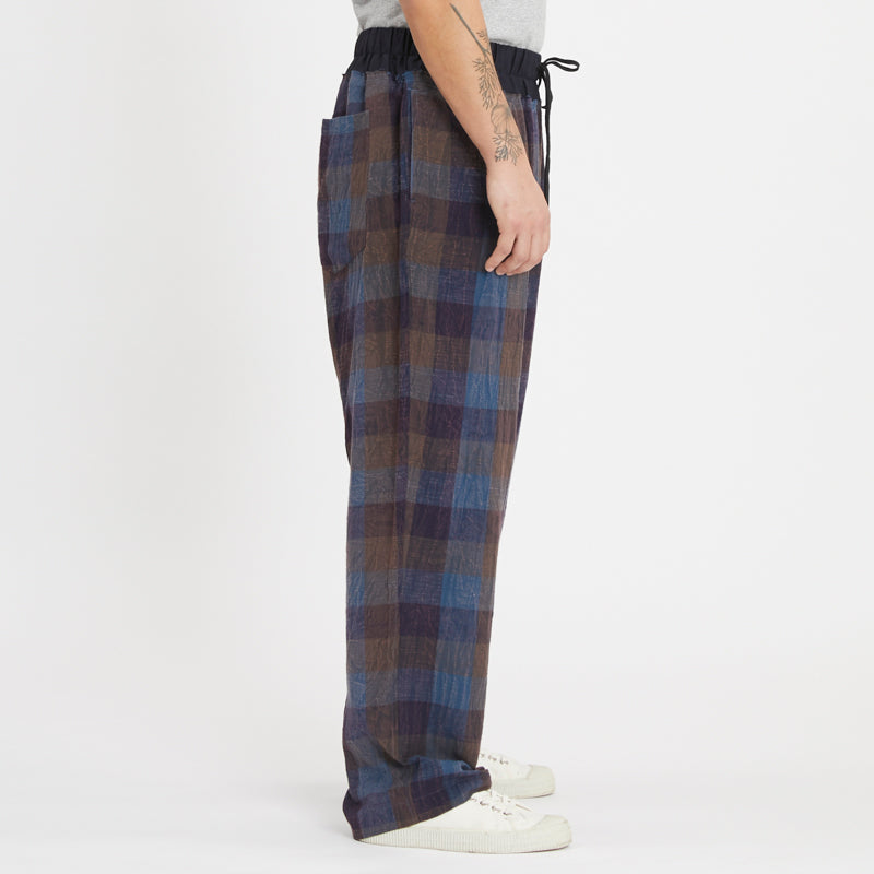 Nest Pant - Blue & Purple Plaid