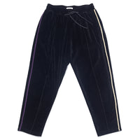 Velour Maestro Pant - Black w/ Braid