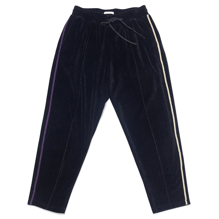 Velour Maestro Pant - Black w/ Braid