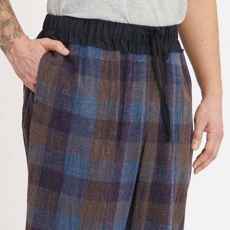 Nest Pant - Blue & Purple Plaid