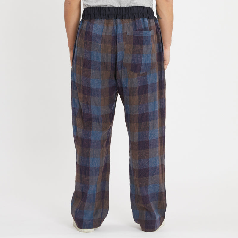 Nest Pant - Blue & Purple Plaid