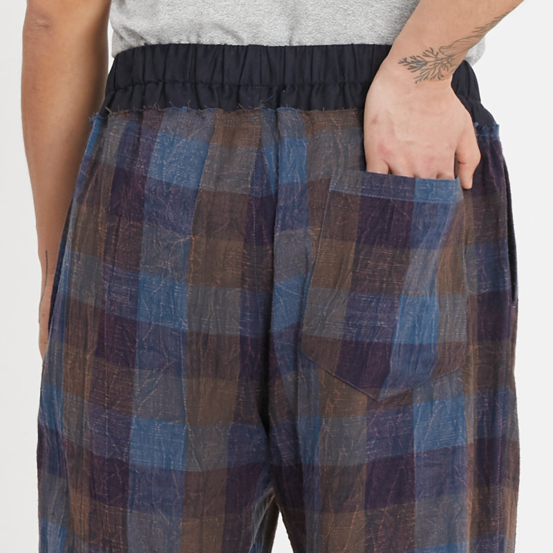 Nest Pant - Blue & Purple Plaid