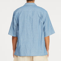 Aloha Shirt - Indigo Cotton/Linen