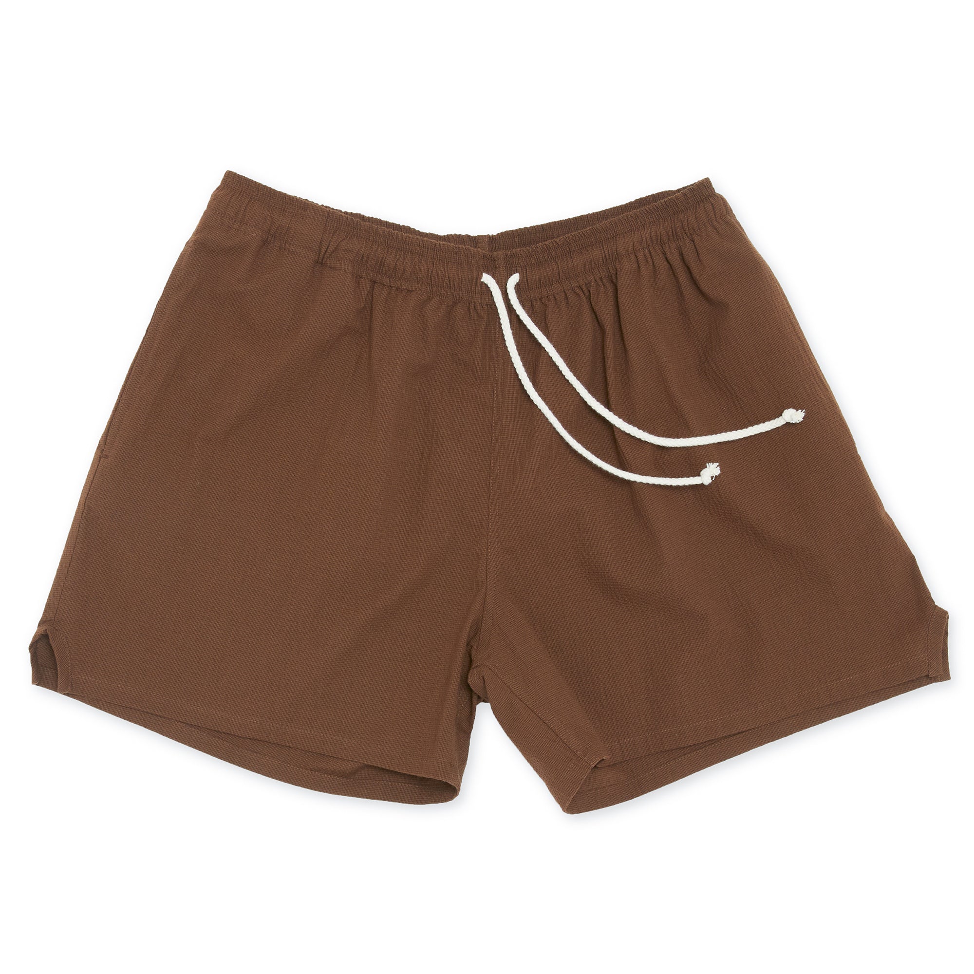 STYLAND organic-cotton jersey mini shorts - Brown
