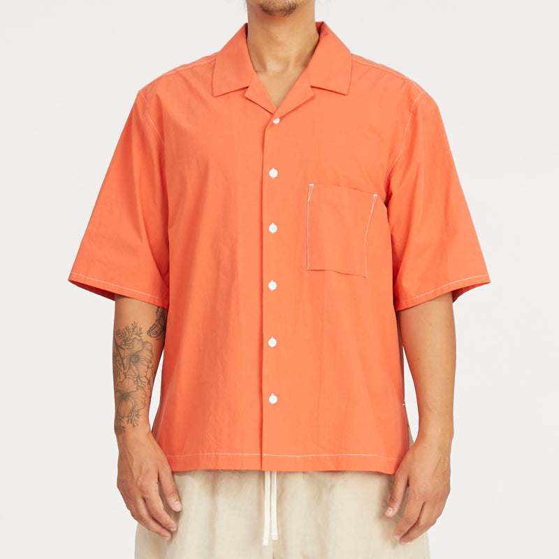 Aloha Shirt - Orange Cotton