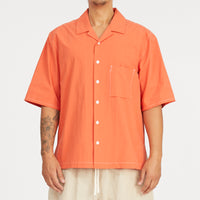 Aloha Shirt - Orange Cotton