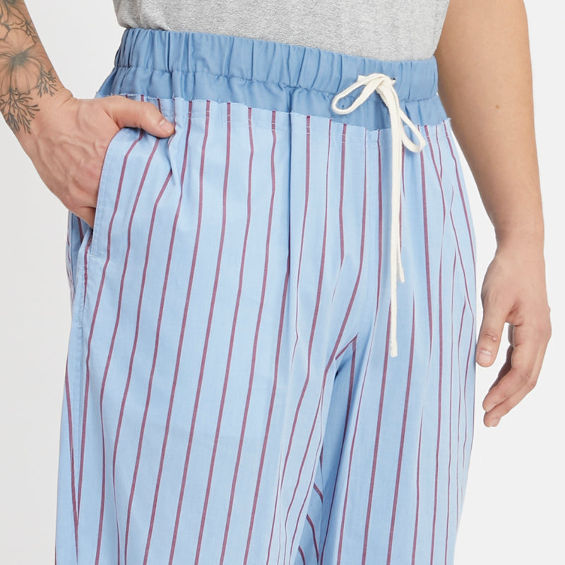 Nest Pant - Blue with Red Stripes
