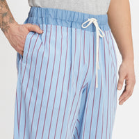 Nest Pant - Blue with Red Stripes