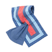 Patchwork Quilted Scarf - Multicolor Cotton