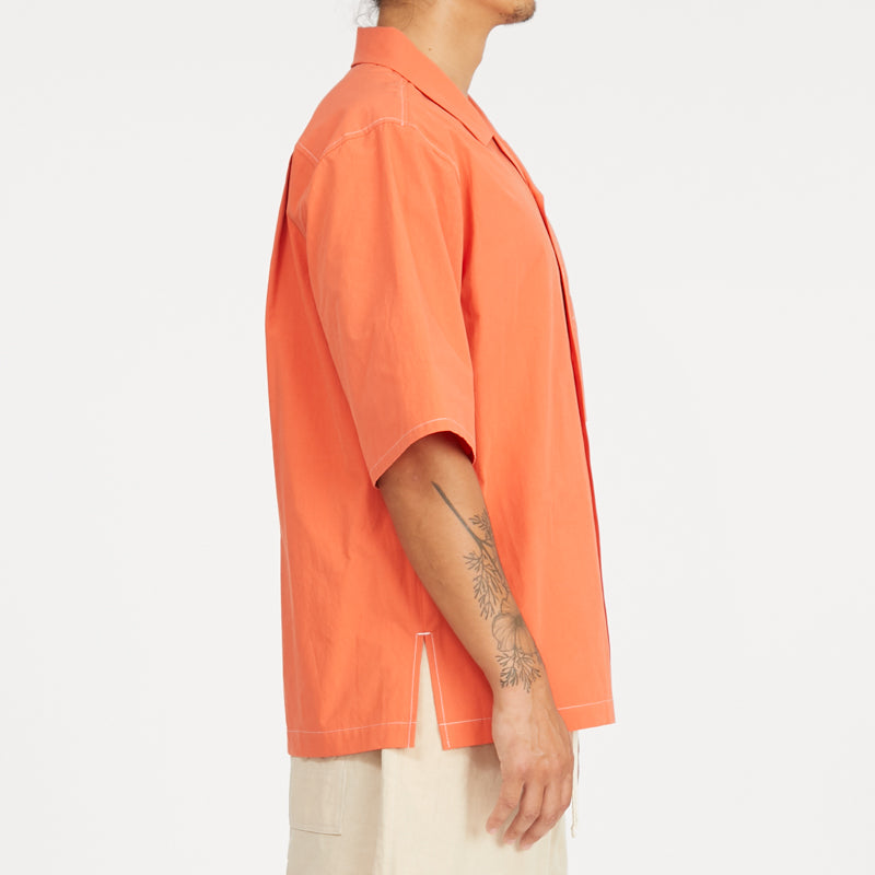 Aloha Shirt - Orange Cotton