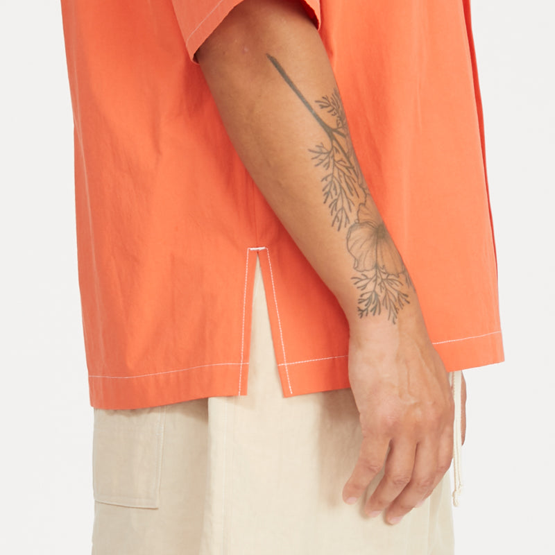 Aloha Shirt - Orange Cotton