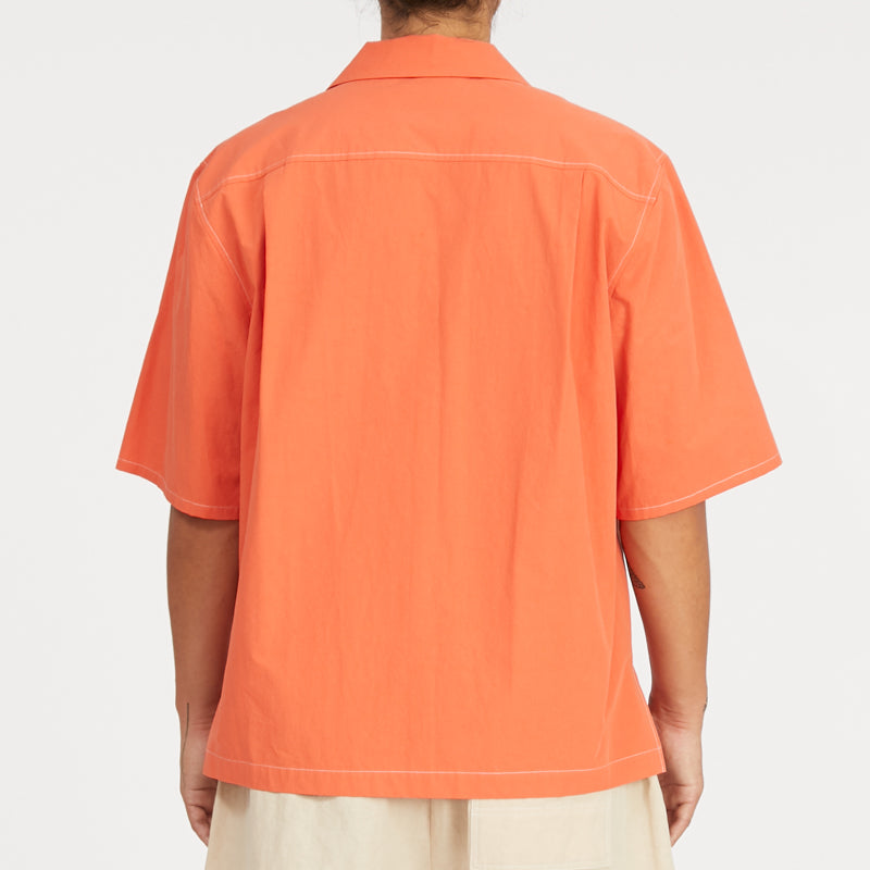 Aloha Shirt - Orange Cotton