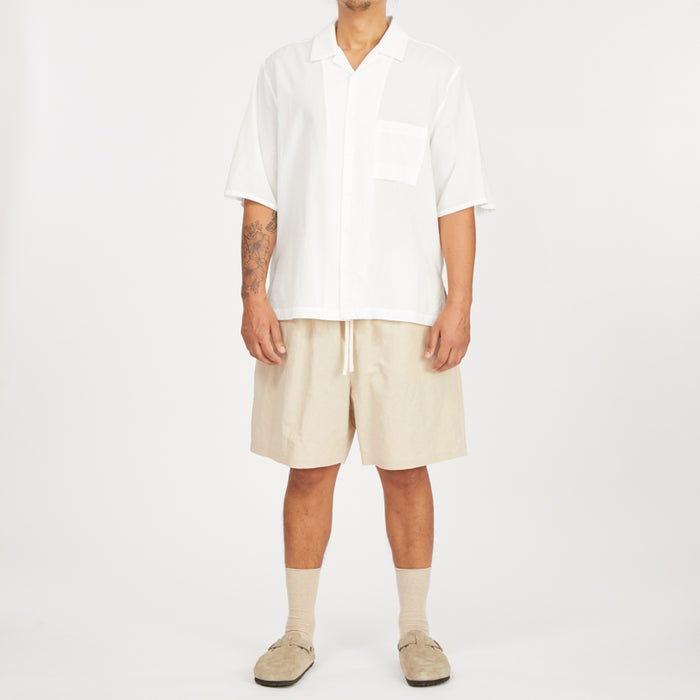Aloha Shirt - White Cotton