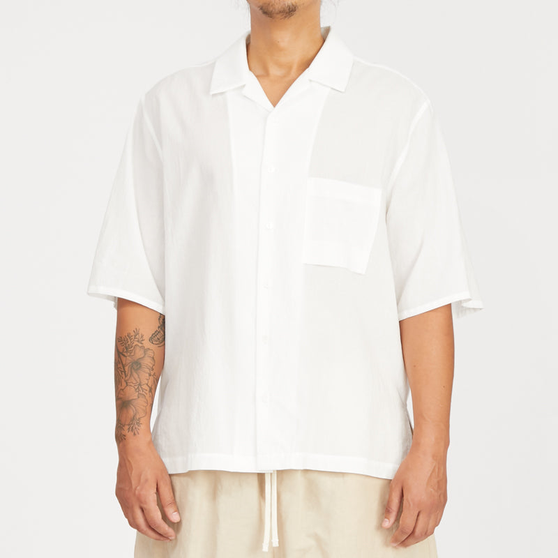 Aloha Shirt - White Cotton