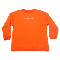 Oversized Reversible Pile Crewneck Sweatshirt - Orange