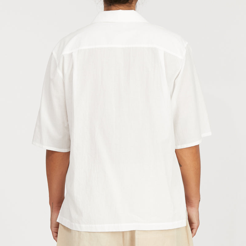 Aloha Shirt - White Cotton