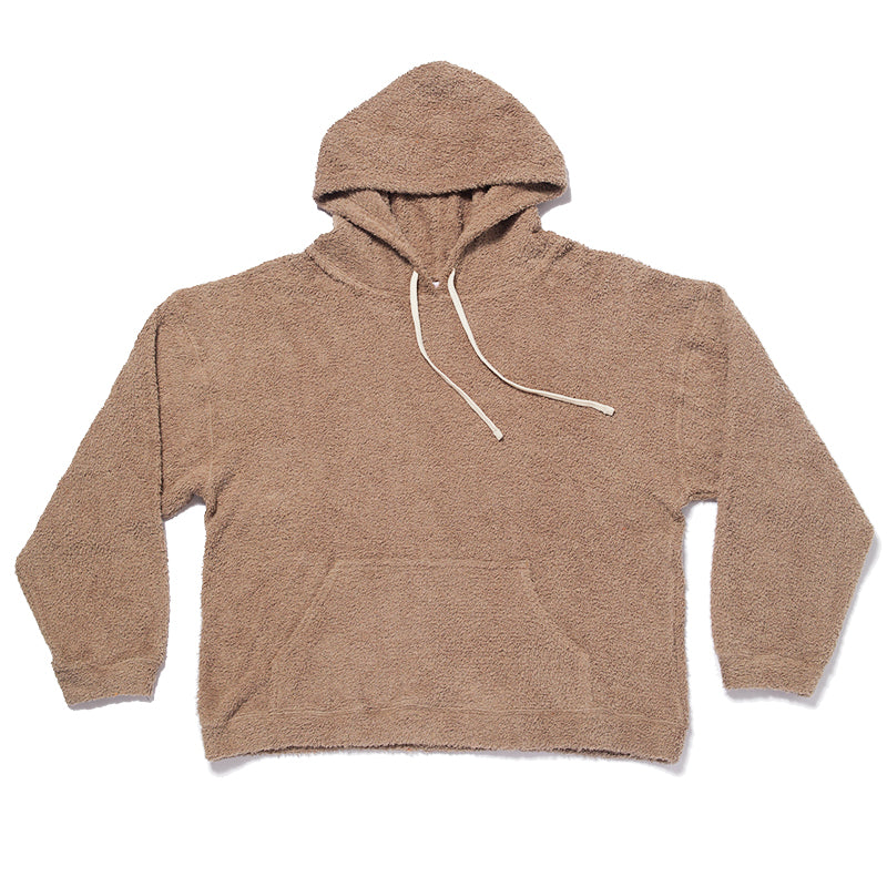 Reversible Pile Hoodie - Taupe