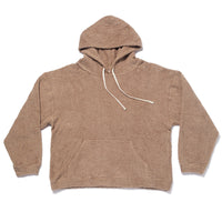 Reversible Pile Hoodie - Taupe
