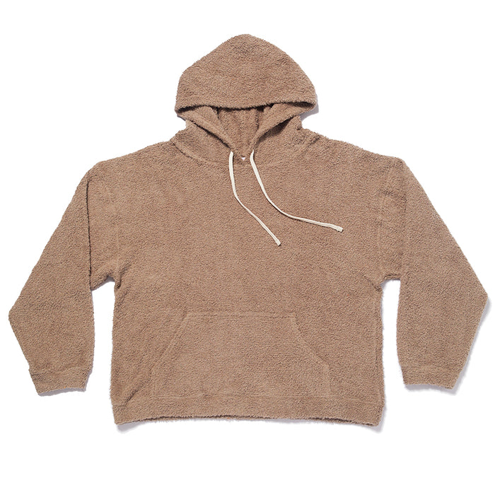 Reversible Pile Hoodie - Taupe