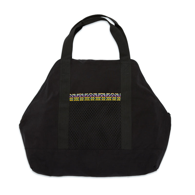 Weekend Bag - Black Waxed Cotton/Nylon