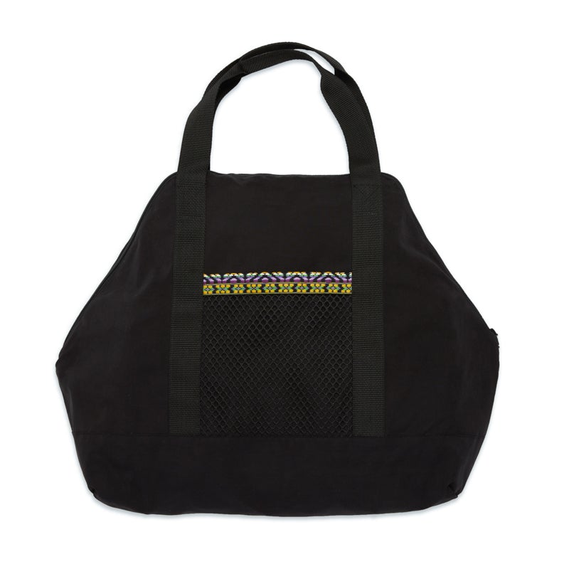 Weekend Bag - Black Waxed Cotton/Nylon