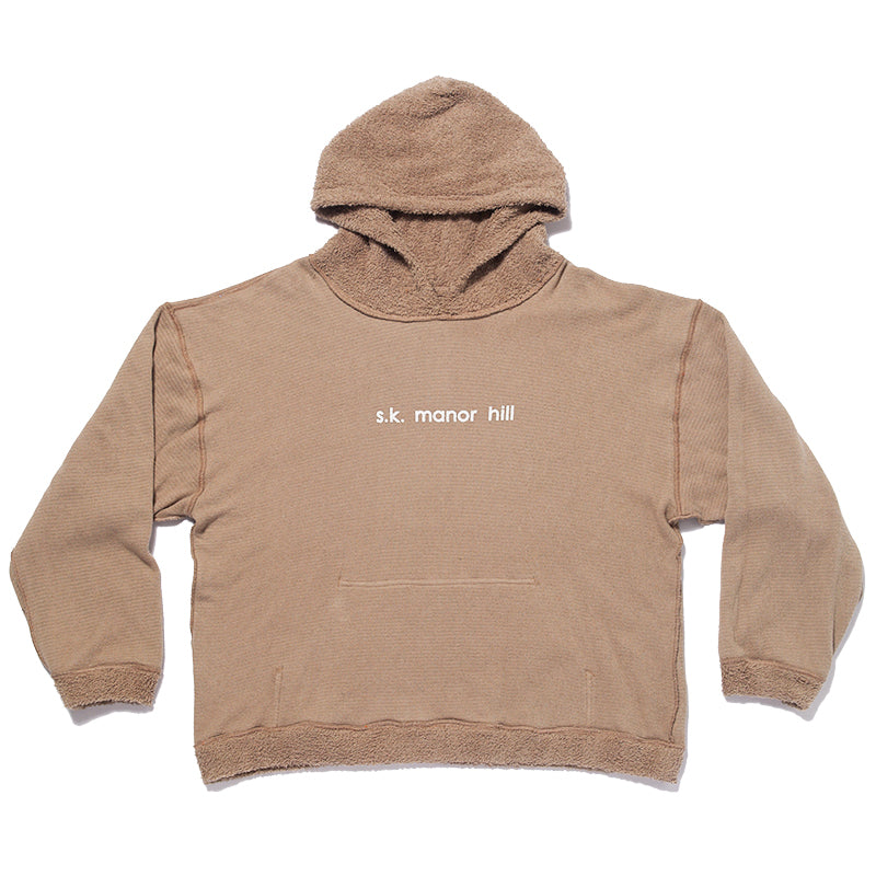 Reversible Pile Hoodie - Taupe