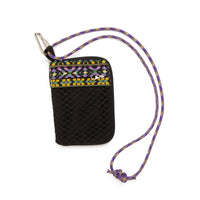 Wallet Necklace - Black Waxed Cotton/Nylon