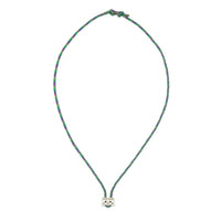 Small Hex Sterling Silver Necklace