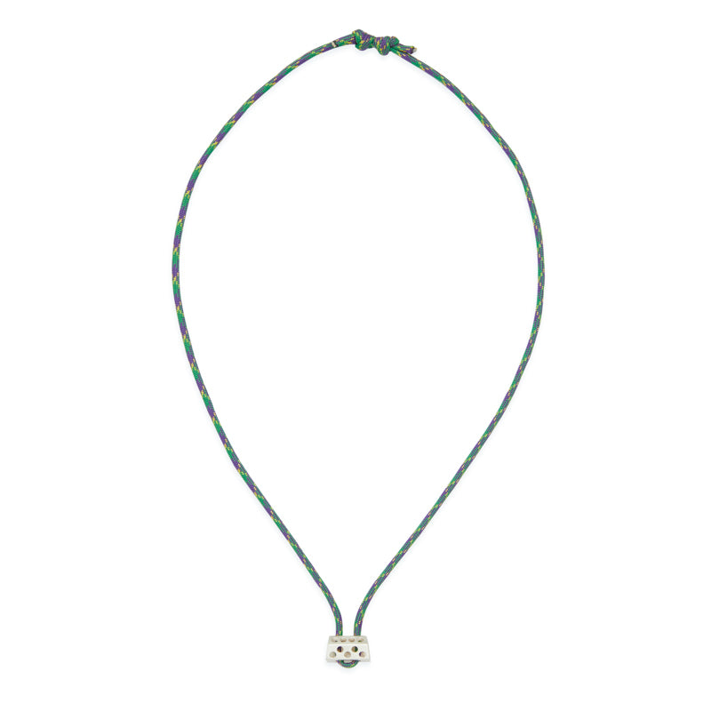 Small Hex Sterling Silver Necklace