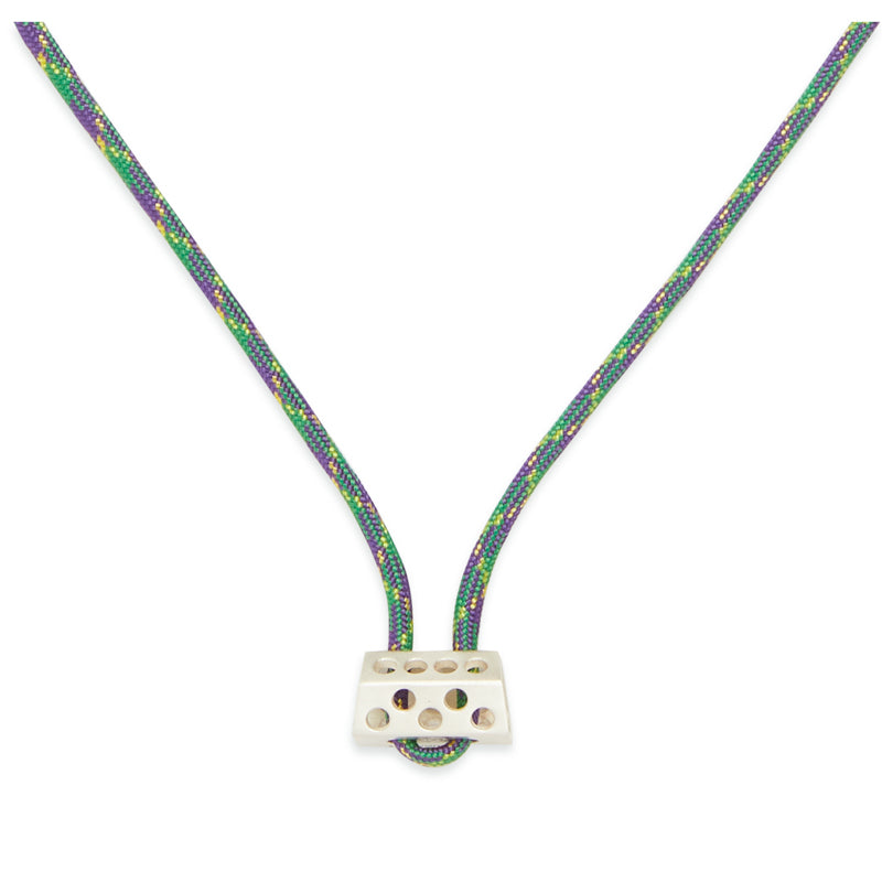 Small Hex Sterling Silver Necklace