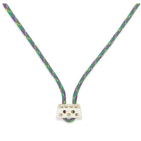 Small Hex Sterling Silver Necklace