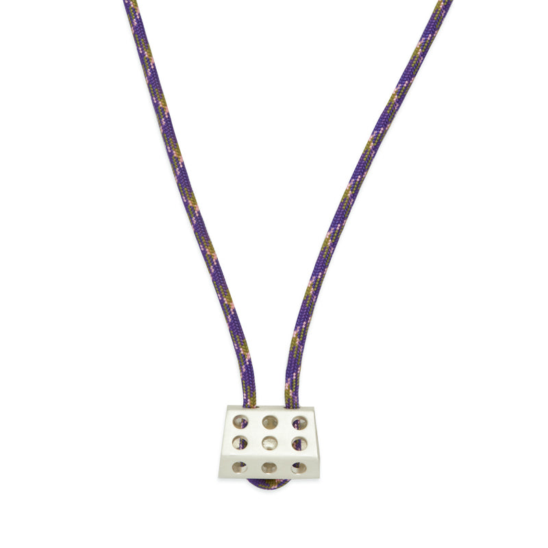 Large Hex Sterling Silver Necklace