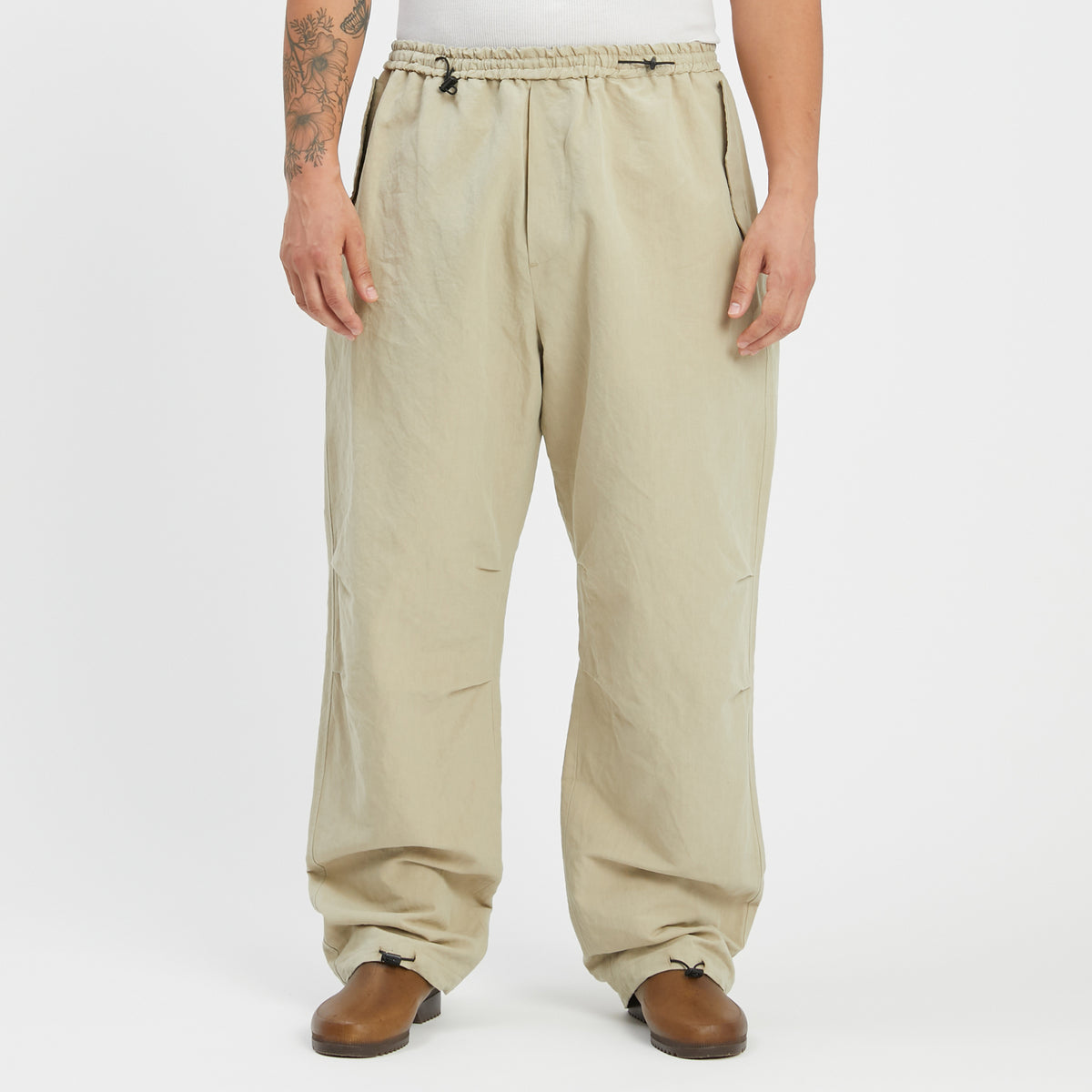 M100 Pant - Beige Linen / Cotton