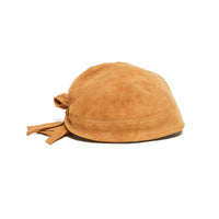 Skull Cap – Tan Suede Leather