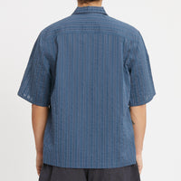 Aloha Shirt - Blue Translucent Stripe