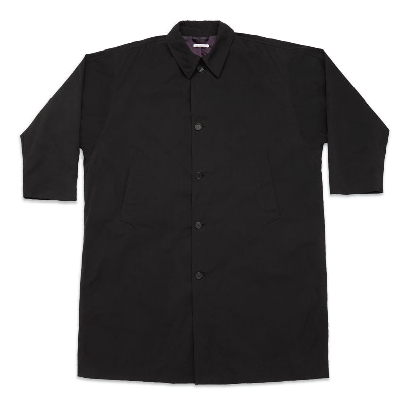 Mountain Trench Coat - Black Waxed Cotton/Nylon WR