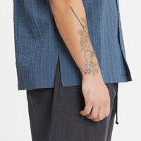 Aloha Shirt - Blue Translucent Stripe