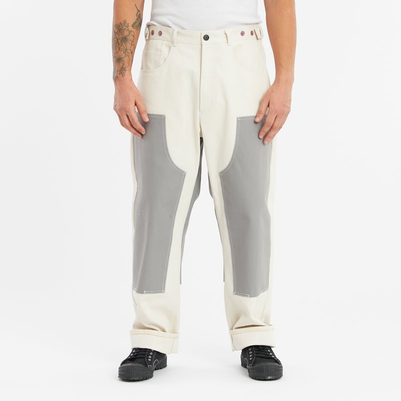 Stone Cutter Pant – Natural & Grey Duck Cotton Canvas