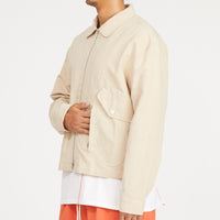 Range Jacket - Beige Linen/Cotton