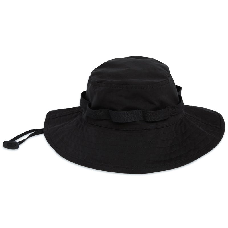 Boonie Bucket Hat - Black Waxed Cotton/Nylon