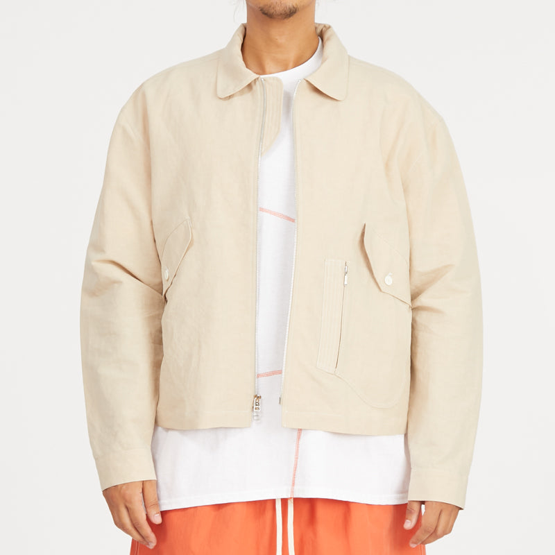 Range Jacket - Beige Linen/Cotton