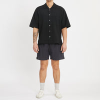 Aloha Shirt - Black Puckered
