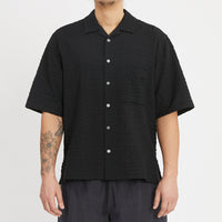 Aloha Shirt - Black Puckered