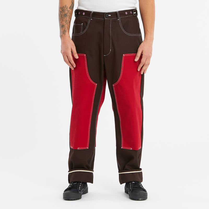 Stone Cutter Pant – Brown & Red Duck Cotton Canvas