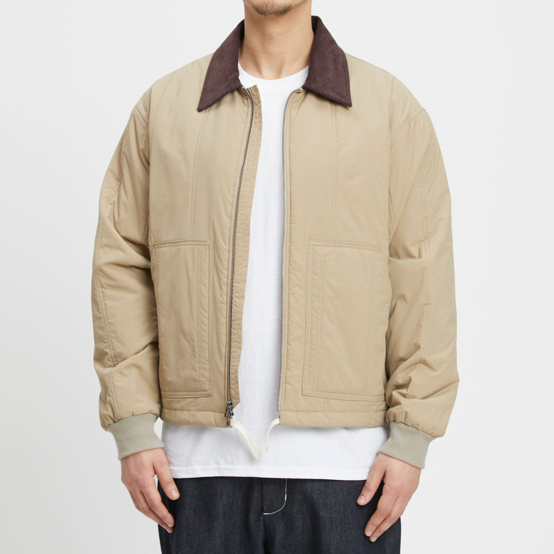 Blitz Jacket  - Tan Quilted Recycled Nylon
