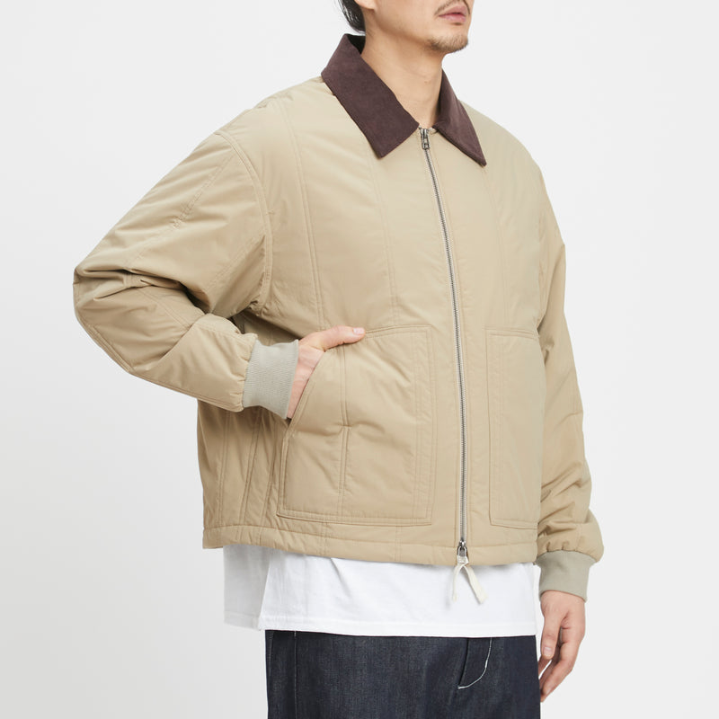 Blitz Jacket  - Tan Quilted Recycled Nylon