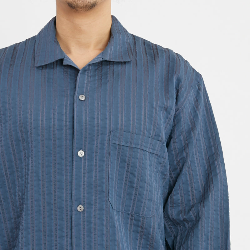 Jam Shirt - Blue Translucent Stripe