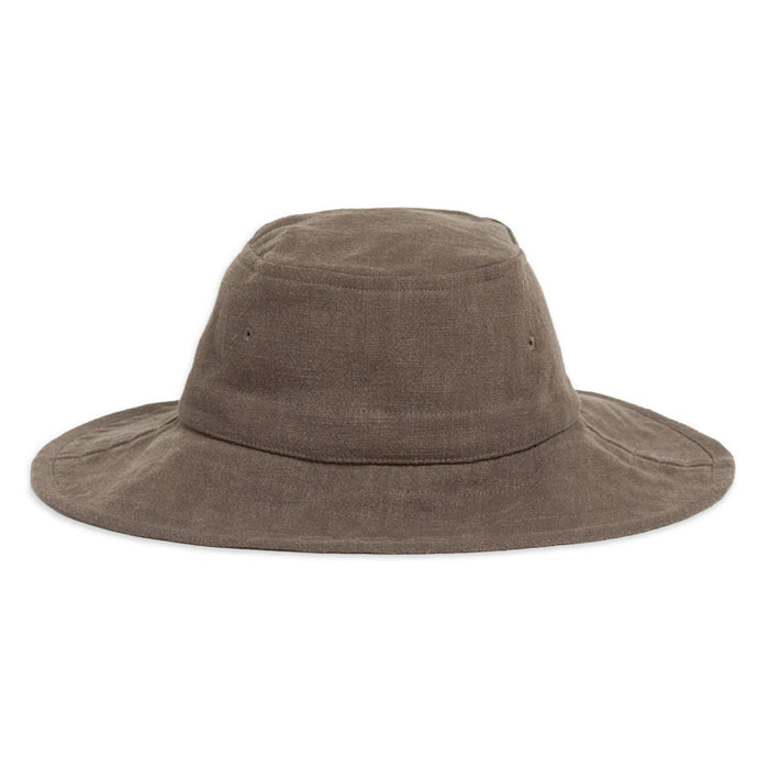 Bucket Hat - Brown Ramie