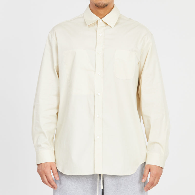 Dexter Shirt - Cream Lux Cotton Poplin